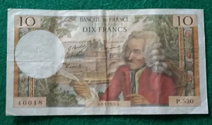 Billet 10 Francs - Voltaire 8-1-1970 Fay 62/41 - VF - Picture 1 of 2