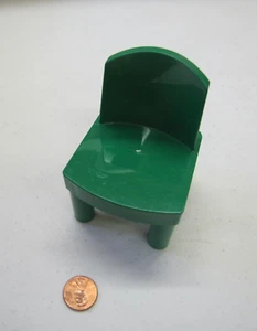 Lego Duplo GREEN CHAIR FURNITURE 2001 Replacement Piece Dollhouse for DOLL Vtg - Picture 1 of 3