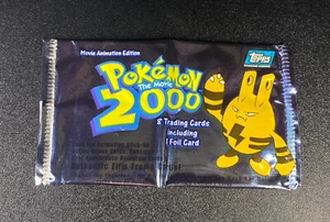 Vintage Pokemon Topps Movie 2000 Booster Pack - Elekid Artwork - OPENED EMPTY - Picture 1 of 2