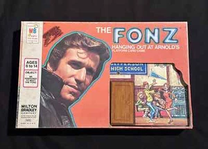 Vintage The Fonz Hanging Out at Arnold's Board Game Complete Happy Days MB 1976 - Picture 1 of 15