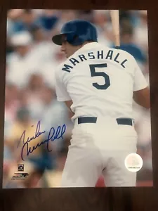 Mike Marshall Signed 8x10 Photo Autograph Authentic 1988 Los Angeles Dodgers - Picture 1 of 2