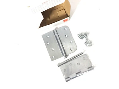 Петли наружные для жилых помещений Hager 4 дюйма кол-во 1 пара 68734 матовый никель - Изображение 1 из 3