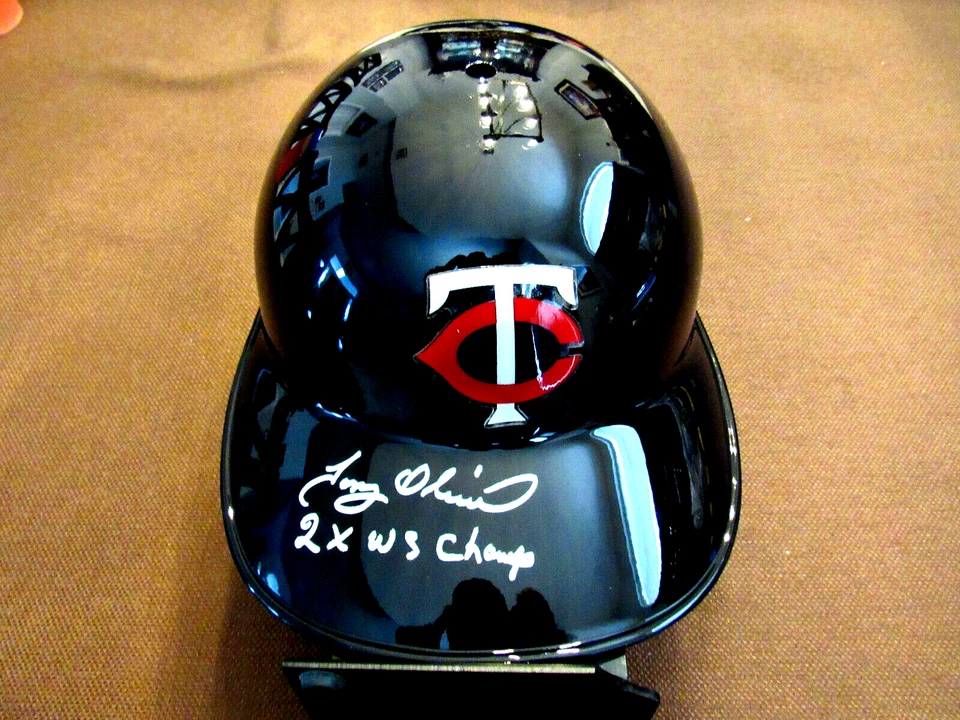 TONY OLIVA 2 X WS CHAMPS MINNESOTA TWINS HOF SIGNED AUTO RAWLINGS HELMET JSA - Image 1 of 4
