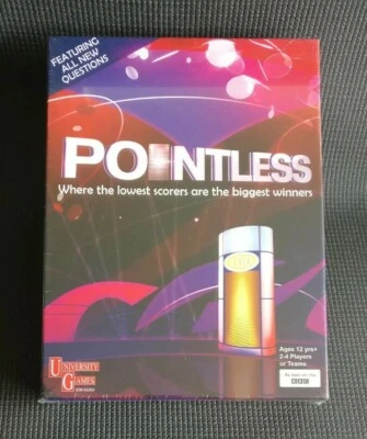 POINTLESS by University Games Fun Family Board Game Age 12+ NEW & SEALED - Image 1 of 3