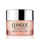 Clinique All About Eyes Reduces Circles Puffs 0.5 oz/15 ml Full Size NEW UNBOX
