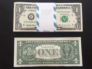 1995 STAR NOTE $1 Dollar Bills ( Richmond “E”),Uncirculated ,Consecutive - Picture 1 of 1