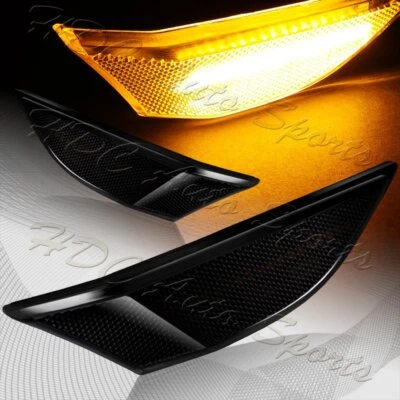 Luces de señalización laterales de señal LED ámbar lente de humo para Porsche 911 Carrera 2012-2016 Foto 1 de 4