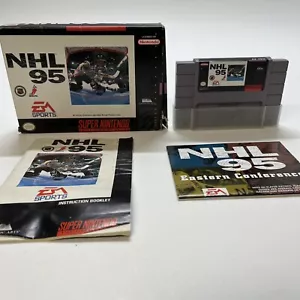 NHL 95 (Super Nintendo Entertainment System SNES, 1994) - Picture 1 of 3