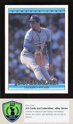 1992 Donruss #125 John Candelaria - Los Angeles Dodgers - Image 1 of 2
