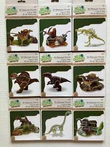 wilde Kreaturen Dinosaurier Puzzle - 9er Set - Bild 1 von 2