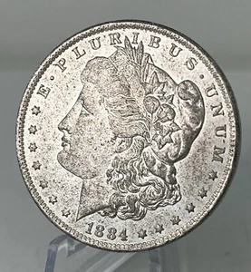 Dólar de plata O Morgan 1884 - Buen estado - 90 % plata - Nueva Orleans como nuevo - Imagen 1 de 4