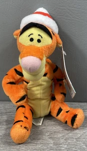 Mattel Arcotoys Holiday Tigger Beanbag Plush Stuffed Animal Disney 7” Christmas - Picture 1 of 7