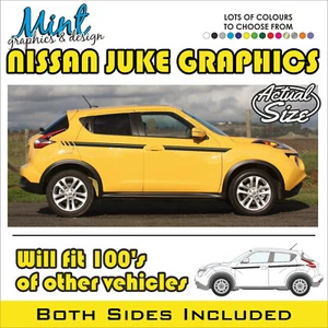 NISSAN JUKE Side Stripes JDM Nismo Decals Stickers Graphics TEKNA FREE P&P 015 - Picture 1 of 4