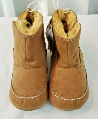 Koala toys r us kids toddler brown fur ankle booties girls SZ 4 - Image 1 of 4