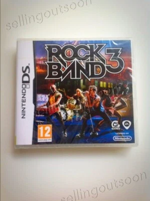 Rock Band 3 NDS game NEW for AU Nintendo DS 2DS 3DS XL console. Be a guitar hero - Image 1 of 2