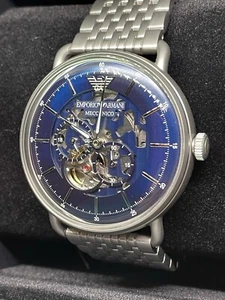 Emporio Armani AR60024 Luxury Multifunction Watch, Automatic Metallic Stainless - Picture 1 of 18