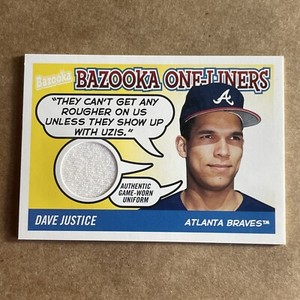 2004 Topps Bazooka One-Liners Relics David Justice #BOL-DJ2 BRAVES