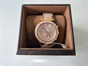 Ladies Michael Kors Parker Chronograph Watch Rose Gold ( MK5896 ) NEW - Picture 1 of 4