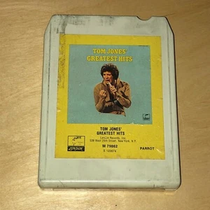 Tom Jones Greatest Hits 8-Track Stereo Tape Cartridge Delilah It's Not Unusual - Picture 1 of 5