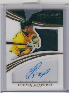 2015 Panini Immaculate YOENIS CESPEDES Autograph Auto Jersey 04/25 #5 - Picture 1 of 1