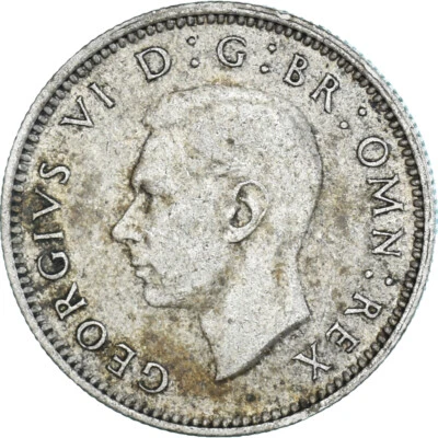 [#1153573] Coin, Great Britain, George VI, 6 Pence, 1943, EF(40-45), Silver, KM: - Image 1 of 2