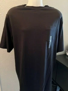 NEW Men's XLT XT XL TALL POCKET T-Shirt Tee Shirt Solid BLACK $25 - Picture 1 of 1