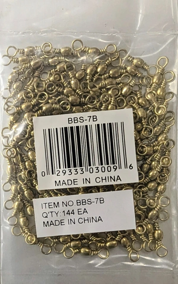Brass Barrel Swivel BBS-7 144pcs - Image 1 of 1