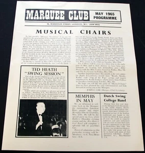 The Yardbirds Flyer The Who The Moody Blues Rod Stewart The Marquee May 1965 - Picture 1 of 12