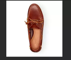 Polo Ralph Lauren Men's Merton Brown Leather Boat Shoes £185 - Picture 1 of 9