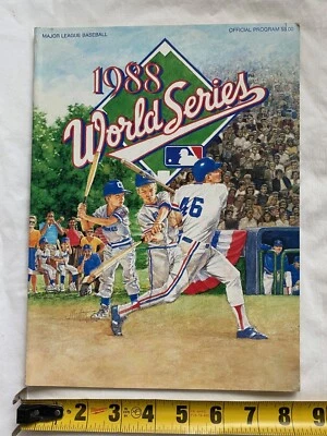 1988 MLB World Series Program Los Angeles Dodgers vs Oakland Athletics unscored - Image 1 of 4