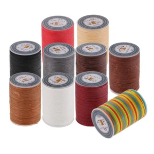 Strong Sewing Thread Polyester for Upholstery Leather Mending 0.8mm Flat 90M - Picture 1 of 32