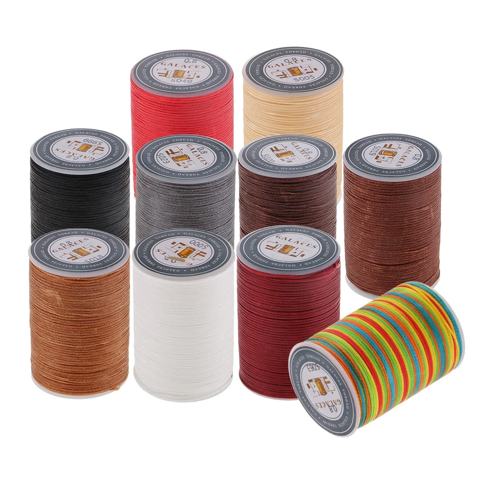 Strong Sewing Thread Polyester for Upholstery Leather Mending 0.8mm Flat 90M - Image 1 of 1