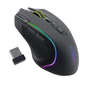 E-YOOSO X-11 RGB Backlit Wireless Gaming Mouse, 8000 DPI, 6 Macro Buttons for PC - Picture 1 of 7