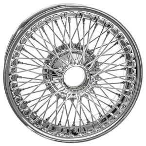 Chrom Drahtrad 16x6" gelockte Nabe 72 Speichen passt Jaguar XK120 XK140 XK150 WWC5763 - Bild 1 von 3