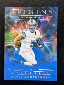 2025 Panini Origins Football - David Montgomery Blue /99 #4 Detroit Lions - Bild 1 von 2
