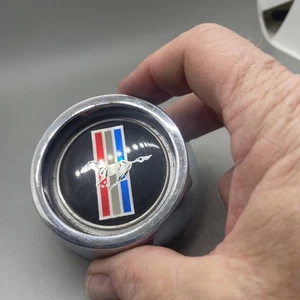 1965-66 Mustang Grant Steering Wheel Horn Button - Black - Picture 1 of 6