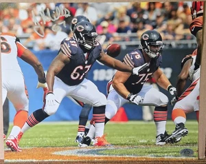 Foto firmada por Jordan Mills 8x10 holograma certificado de autenticidad de los Chicago Bears - Imagen 1 de 3