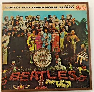 RARE The Beatles Sgt. Peppers Lonely Hearts Club Band   Reel Tape 3-3/4ips - Image 1 of 3