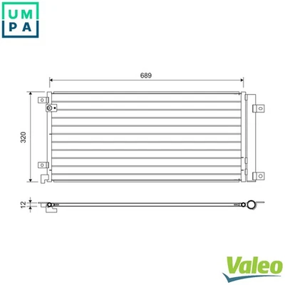 CONDENSER AIR CONDITIONING 822732 FOR HONDA CIVIC/X/Hatchback P10A4 1.0L 3cyl - Image 1 of 4