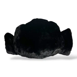 Antique Albrecht Furs Puffy Black Mink Fur Cuff Muff Adult Size Winter - Picture 1 of 9