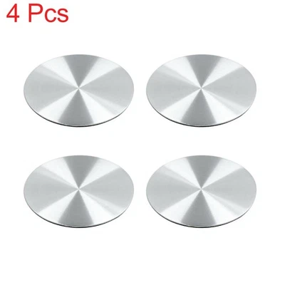 4 Piezas 45mm Tono Plateado Auto Coche Rueda Centro Tapacubos Pegatina Emblema Insignia Calcomanía Foto 1 de 3