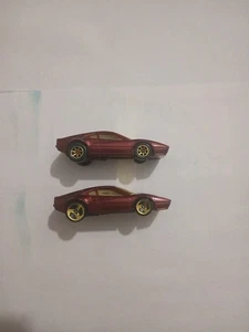 Lot of 2 Hot Wheels Track System Ferrari 328 GTB Made In Malaysia Loose,Fair Con - Picture 1 of 5