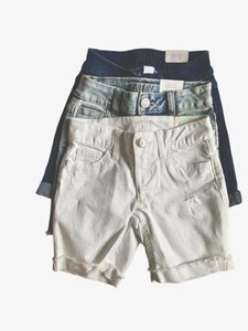 Justice Girls Lot of 3 Girlfriend Jean Shorts size 6 Stetch Denim Camp School - Picture 1 of 21