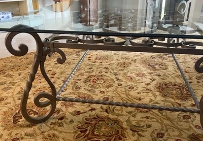 used glass top coffee table - Image 1 of 4