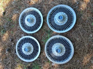 1966 Ford Mustang 14" Spoke Hubcap 1967 Wire Wheel Cover 1968 1969 Set Of Four 4 - Picture 1 of 6