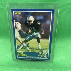 1989 score Tim Brown rookie card 86 Los Angeles, Raiders RC - Picture 1 of 2