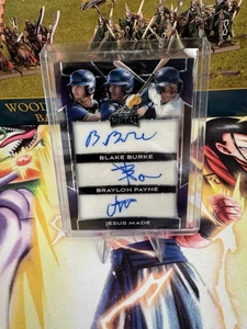 2025 Leaf Metal Jesus Made Braylon Payne Blake Burke Triple Prospect RC Auto /2 - Picture 1 of 2