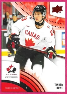 2025-26 Upper Deck Team Canada Juniors TANNER HOWE #44 Exclusives 040/100 - Picture 1 of 2