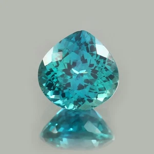 26.65 Ct Natural Ceylon Teal Blue Green Sapphire Loose Gemstone Heart Cut - Picture 1 of 5