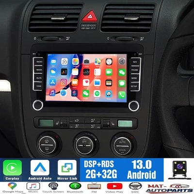 Autoradio Navi mit CarPlay Für VW Beetle 2011-2015/EOS 2006-2015/Golf Plus 04-13 - Bild 1 von 4